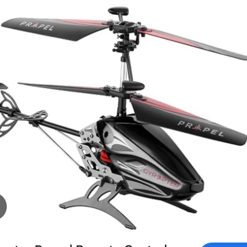 Propel gyropter RC helicopter silver blue - not charging